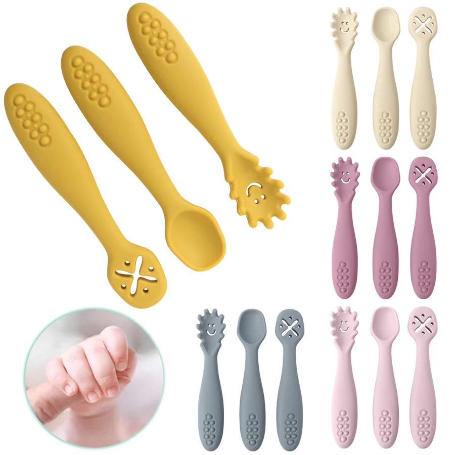 Cuillère bébé ergonomique - Apprentissage en douceur